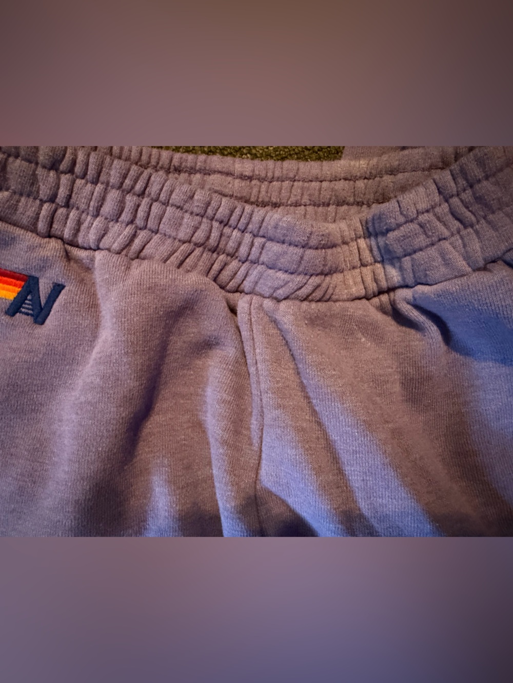 Aviator Nation Faded Grape Essential Wide-Leg Sweatpants - Picture 11 of 12